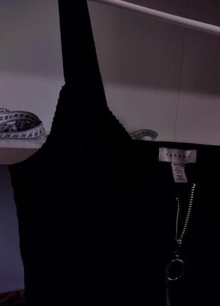 Сарафан чорний оксамитовий бархатний на блискавці трендовий міні сукня літня4 фото