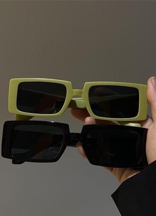 Окуляри очки жіночі чорні зелені трендова модель 2022