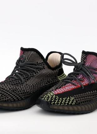 Жіночі кросівки adidas yeezy boost 350 v2 black red 36-37-38-39-405 фото