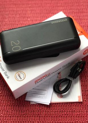 ❗️new❗️ power bank hypergear black dual usb 20000 mah