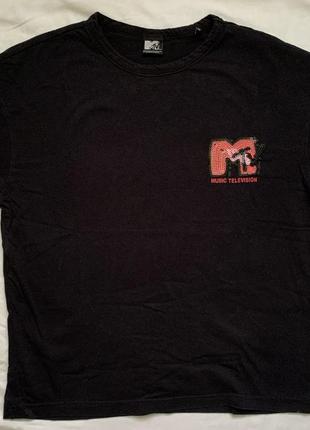 Футболка з паєтками «mtv». mtv&only.