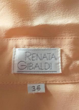 Вінтажна шовкова сорочка renato gibaldi (італія)4 фото