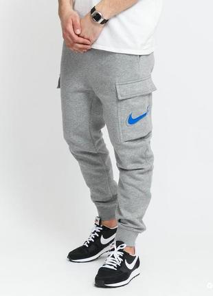 Теплые спортивные штаны nike court fleece cargo