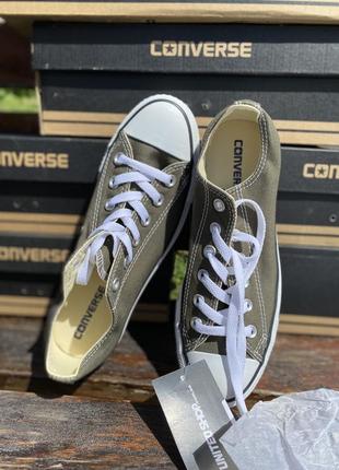 Кеди конверс низькі хакі converse all star2 фото