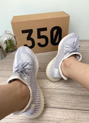 Мужские кроссовки adidas yeezy boost 350 v2 white 42-443 фото