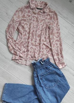 Блуза від zara з довгим рукавом