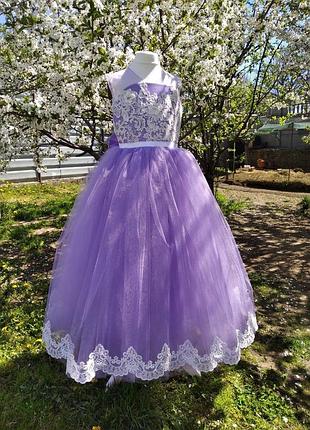 Бузкове дитяче плаття на свята жля дівчинки