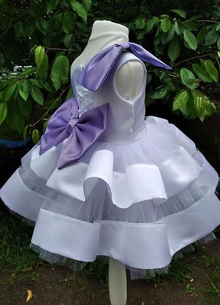 Белое платье жля девочки на любое торжество, праздник