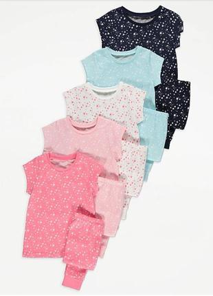 Піжама для дівчинки футболка і штани george 146см