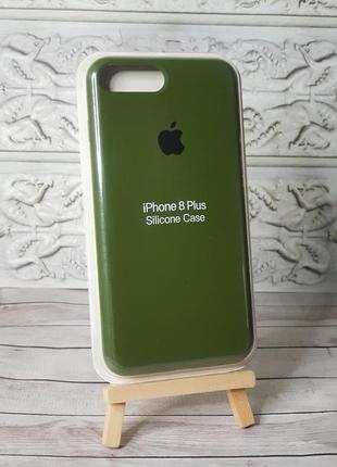 Чохол на iphone 7 plus/ 8 plus з захищеним низом silicone case чохол для айфон + з закритим низом