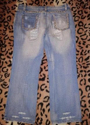 Стильные женские джинсы с заклепками, стразами 18 размера kit7 фото