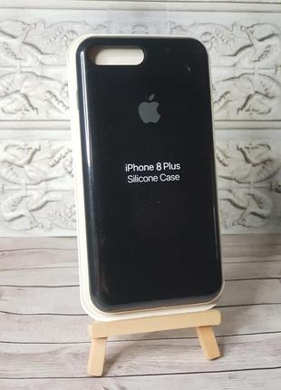 Чохол на iphone 7 plus/ 8 plus з захищеним низом silicone case чохол для айфон + з закритим низом