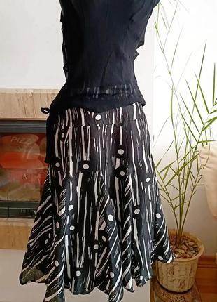 Юбка лен шелк, юбка льняная шелковая2 фото
