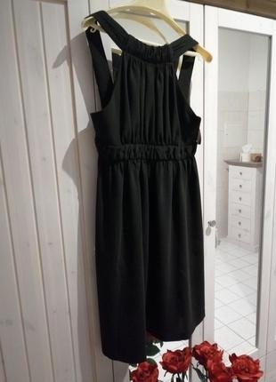 Чёрное платье zara чорна сукня плаття чорне1 фото