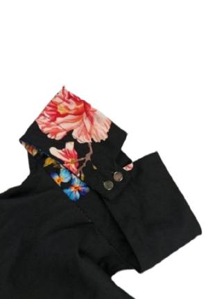 Шикарный комбинезон с штанами - кюлотами river island в цветочный принт6 фото