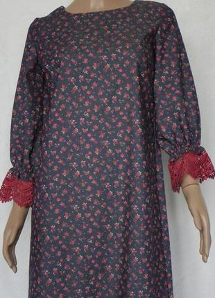 Платье  цветы  вечернее турция