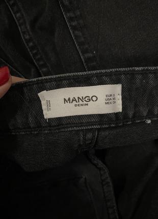 Чорна джинсова спідниця mango4 фото