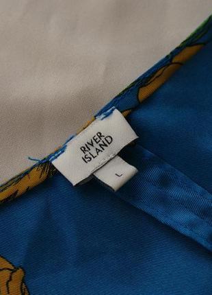 Актуальна брендова шовковиста блуза квітковий принт від river island5 фото