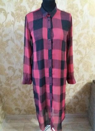 Сорочка довга шифонова