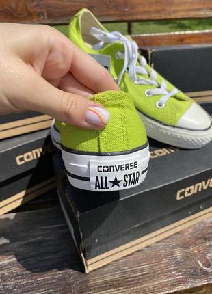 Салатові конверси converse all star кеди4 фото