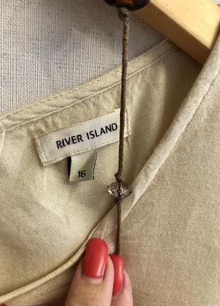 Блуза  кружевная ,топ  ,river island ,вискоза ,16 размер, пуговицы перламутр8 фото