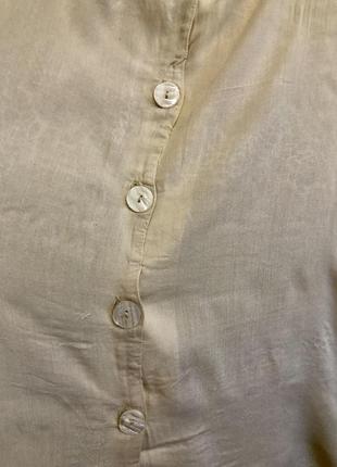 Блуза  кружевная ,топ  ,river island ,вискоза ,16 размер, пуговицы перламутр6 фото