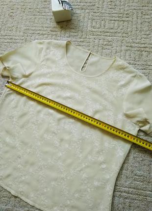 Шовкова блуза топ футболка, 100% натуральний шовк, крепдешин7 фото