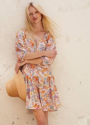 Сукня вільного крою з об'ємними рукавами "h&m"