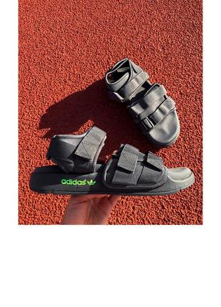 Босоніжки унісекс adidas sandals сірі / босоніжки сандалі унісекс сандалі адідас адідас сірі