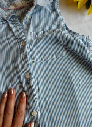 Блуза в полоску h&m 11/13 л 4