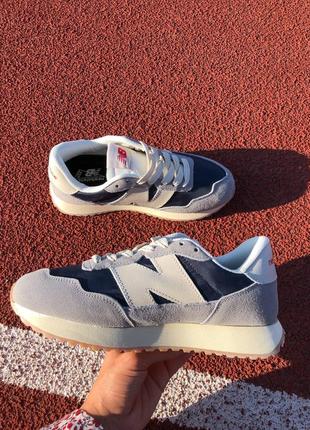 Кроссовки унисекс new balance 237 серые синие / кросівки унісекс нью баланс сірі сині кроссы8 фото