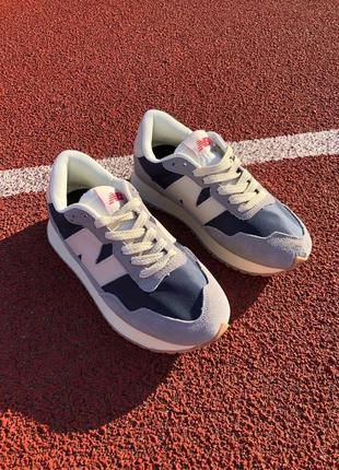 Кроссовки унисекс new balance 237 серые синие / кросівки унісекс нью баланс сірі сині кроссы10 фото