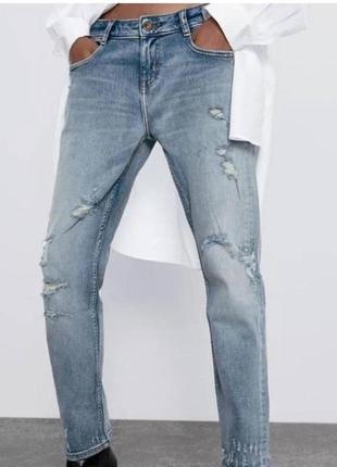 Прямі джинси zara
