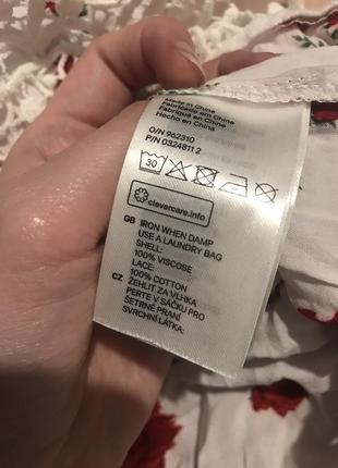 Топ квітковий принт віскоза h&m xs3 фото