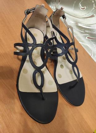 Кожаные женские босоножки boden, р.37-38/ 24см