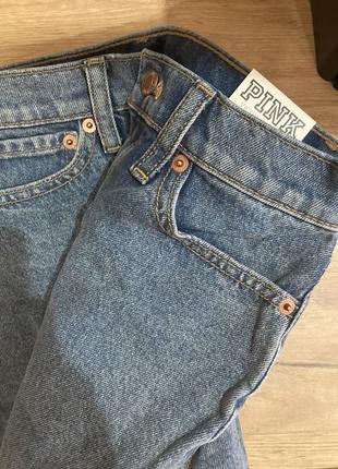 Шорты джинсовые 💙💛 оригінал високі victoria's secret pink3 фото