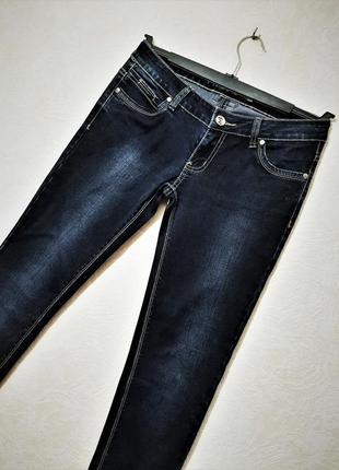 Gsw (германия) джинсы тёмно-синие зауженные слимы брендовые мужские4 фото