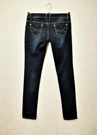 Gsw (германия) джинсы тёмно-синие зауженные слимы брендовые мужские6 фото
