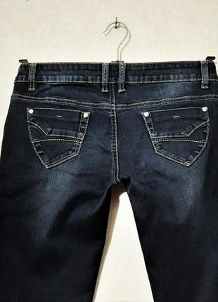 Gsw (германия) джинсы тёмно-синие зауженные слимы брендовые мужские7 фото