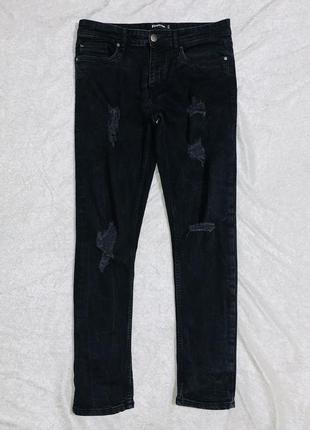 Завужені джинси скіні firetrap темно-сірого кольору w32 l32 eur m