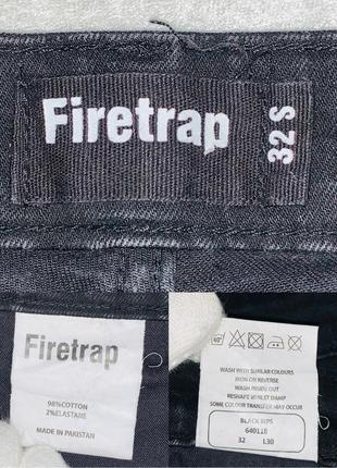 Стильні бавовняні завужені джинси firetrap 32s темно-сірого кольору7 фото