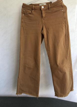 Mango джинсы коричневые7 фото