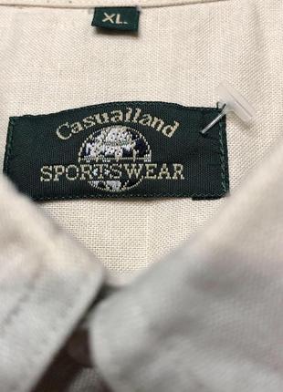 Льняная мужская рубашка шведка xl5 фото