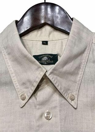 Льняная мужская рубашка шведка xl6 фото
