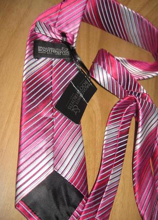 .новый галстук "broadbents & boothroyds" натуральный шелк5 фото