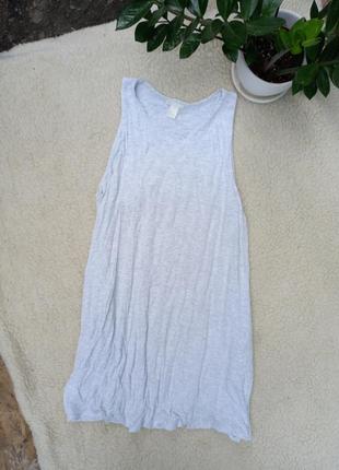 Свободный сарафан платье мини майка вільна сукня міні маєчкою с карманами