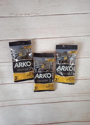 Одноразові станки для гоління arko men t2 чоловічі, 3 шт