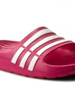 Детские розовые сланцы шлепанцы adidas duramo slide5 фото