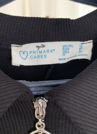 Чорне літнє плаття в рубчик primark8 фото