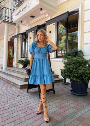 Ніжне синє плаття 6